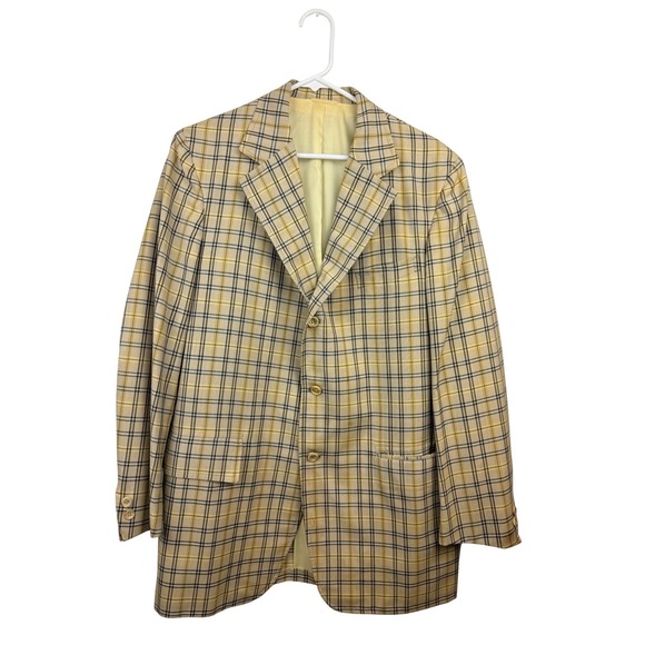 Gentlemen's Clothing Other - Vintage Corbin Gentlemen's Clothing Plaid Blazer Check Sport Coat Mens